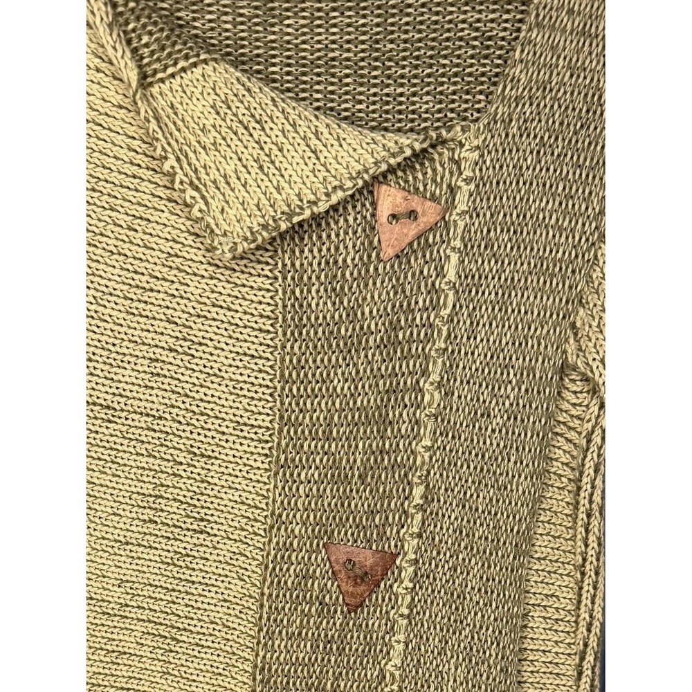 Vintage 90s Belamie Asymmetrical Knit Sweater Cottagecore Boho | Size Small - Picture 4 of 5